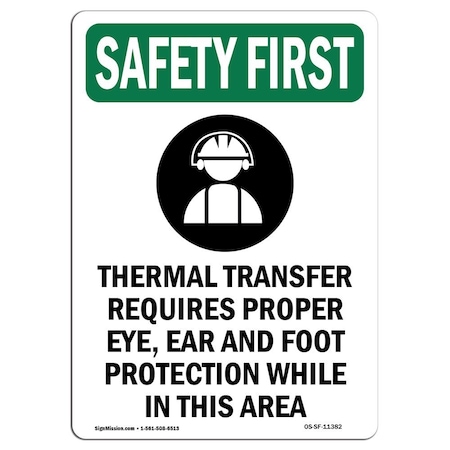 OSHA SAFETY FIRST, 3.5 Height, Decal